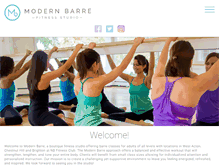 Tablet Screenshot of modernbarre.com